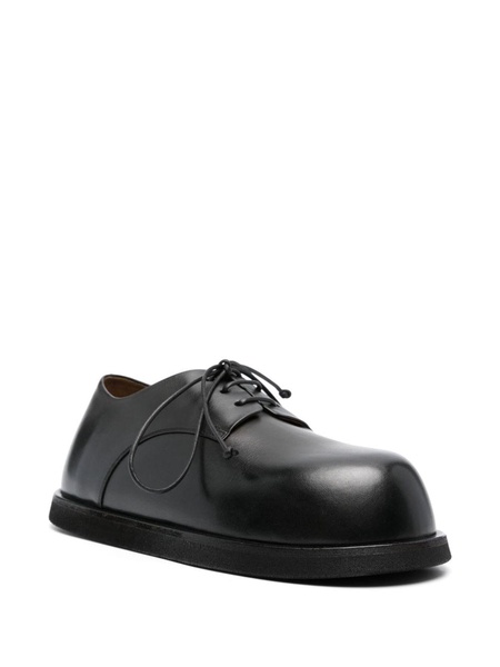 lace-up leather loafers