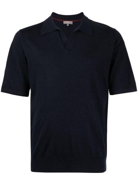 V-neck polo shirt