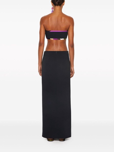 Iride-trim maxi skirt