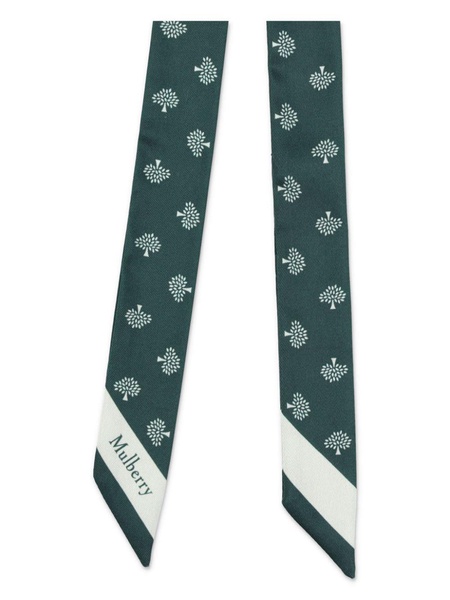 small Skinny Tree-print scarf