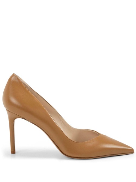 Pamela 85mm leather pumps