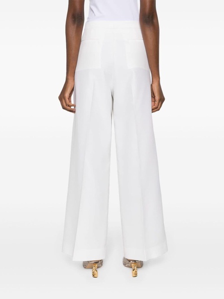 high-waist palazzo trousers