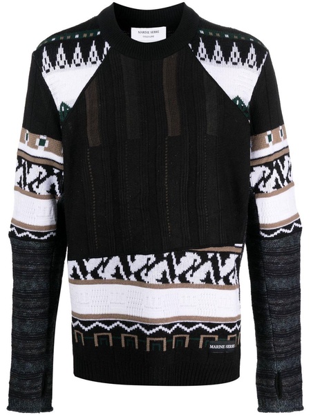 intarsia-knit jumper