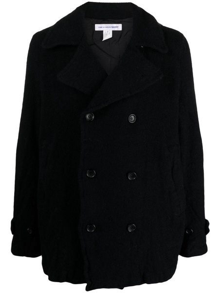 double-breasted wool coat