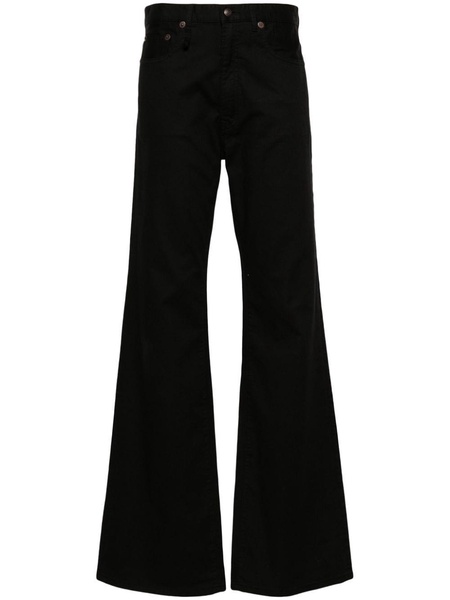 high-waist wide-leg trousers