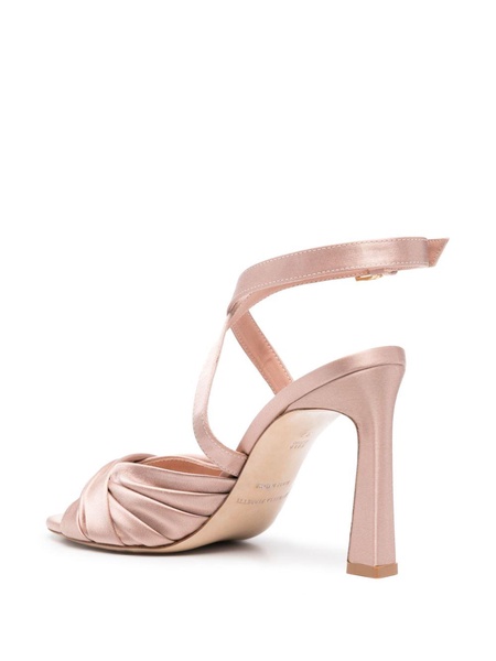 100mm satin sandals