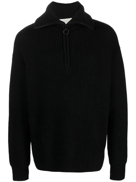 half-zip merino-wool jumper