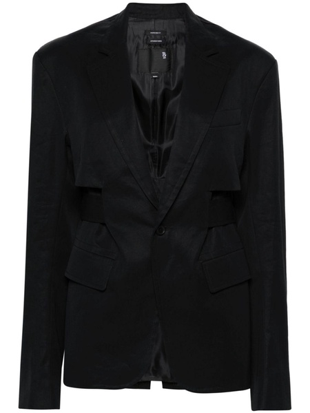 Trench Vent belted blazer