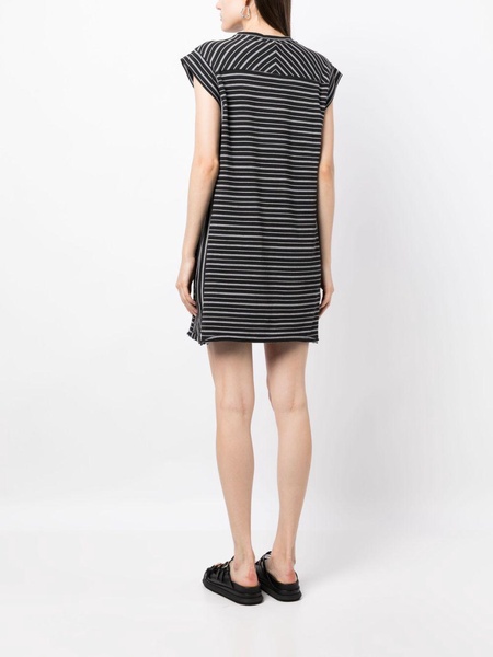 stripe-print organic-cotton dress