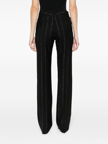 Lurex pinstriped trousers