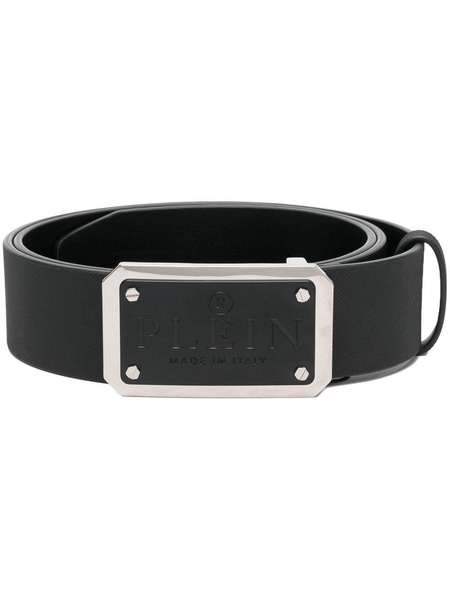 Iconic Plein leather belt