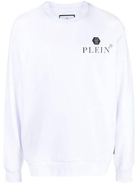 logo-plaque long-sleeved sweatshirt