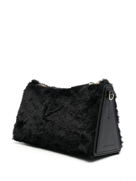 faux-fur zipped bag