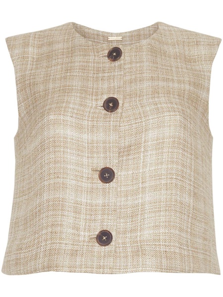 Remo plaid-check vest