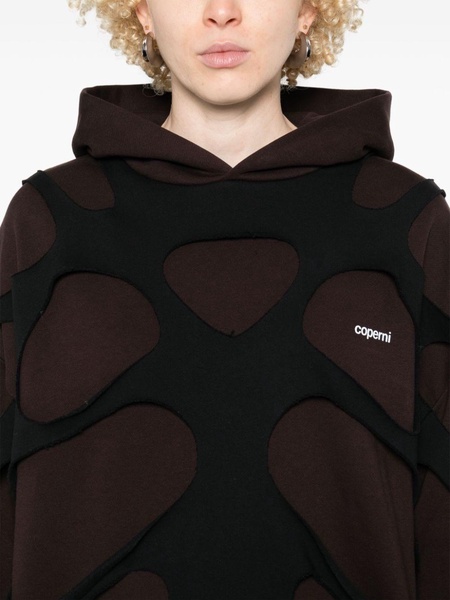 cut-out hoodie