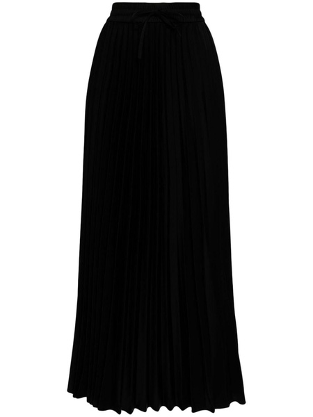 side-stripe pleated skirt