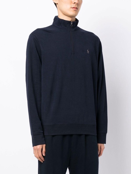 jersey quarter-zip pullover