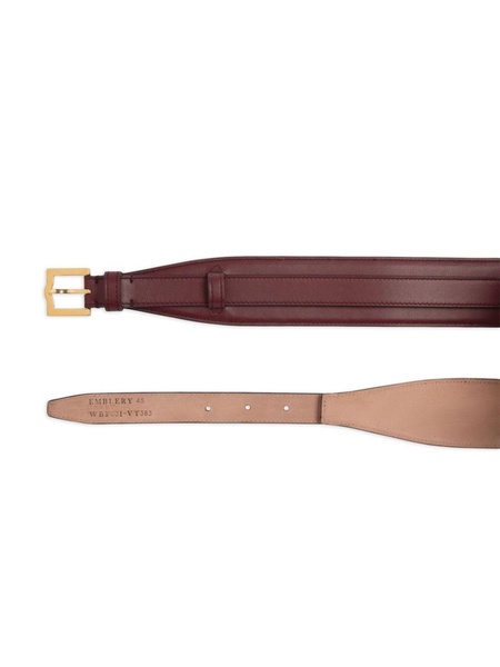 wide leather belt