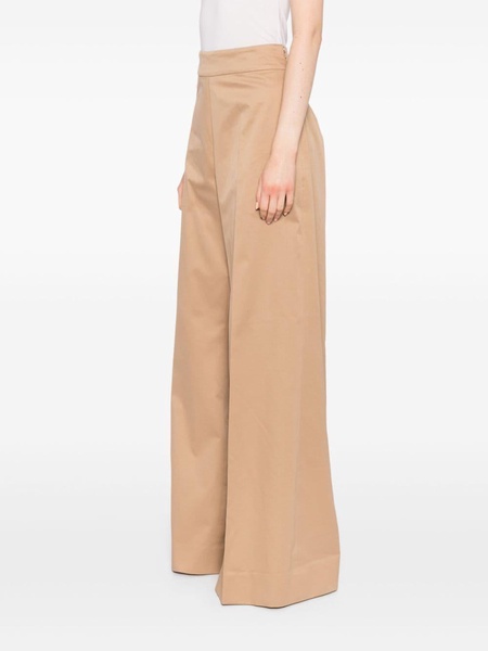 high-waist wide-leg trousers