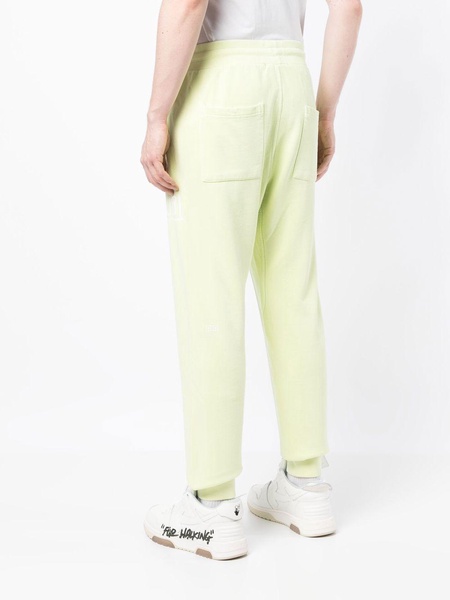 drawstring-waist cotton track trousers 