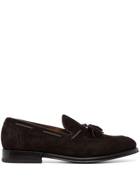 tassel-detail suede loafers