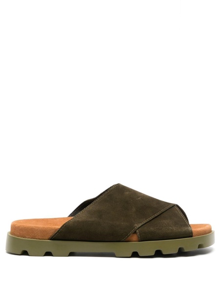 Brutus crossover-strap suede sandals