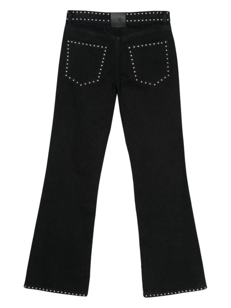 x Future stud-embellished straight-leg jeans