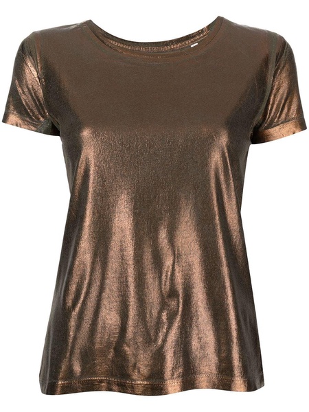 metallic cotton T-shirt