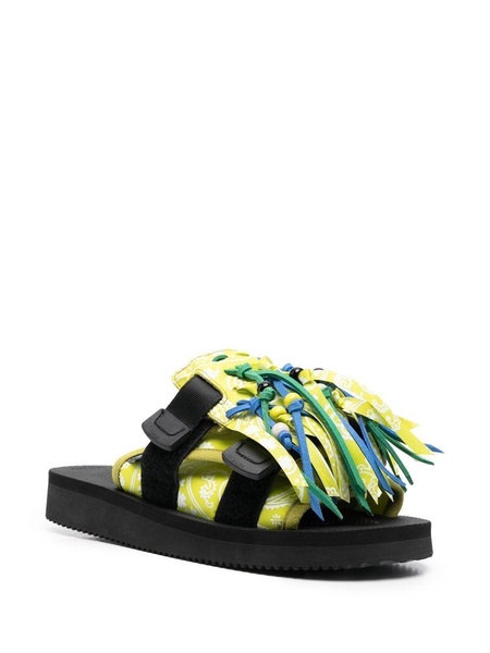 x Suicoke paisley-print fringed sandals 