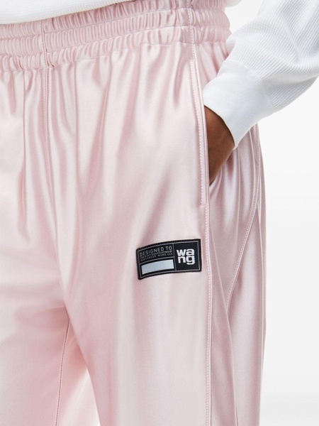 piped-trim track pants