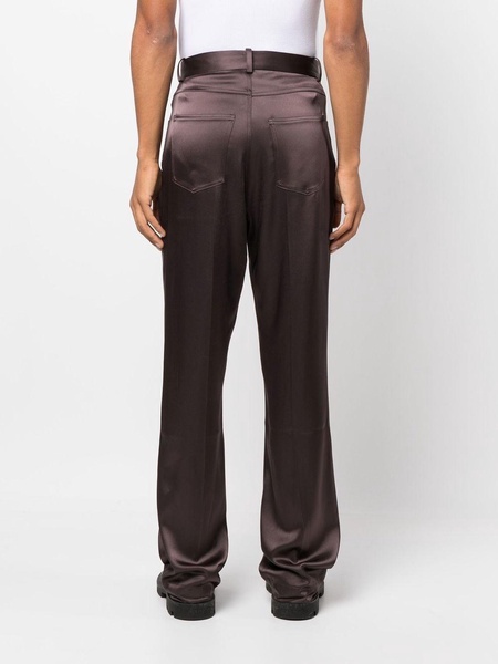 mid-rise straight-leg trousers 