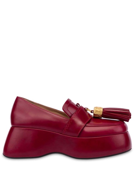 tassel-charm leather loafers