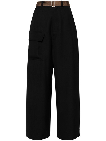 belted cargo trousers