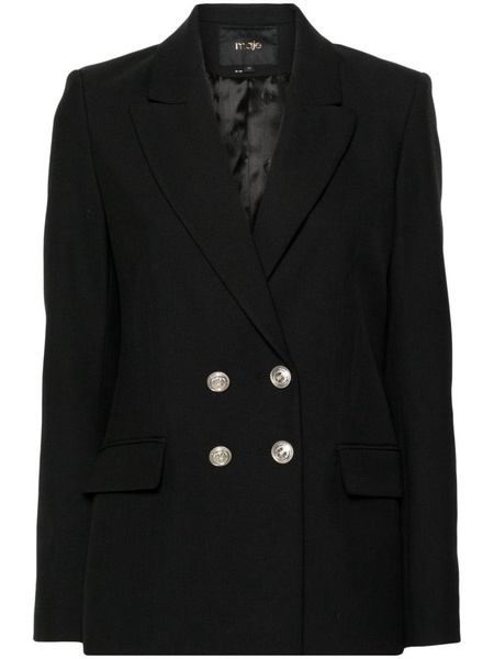 peak-lapels double-breasted blazer