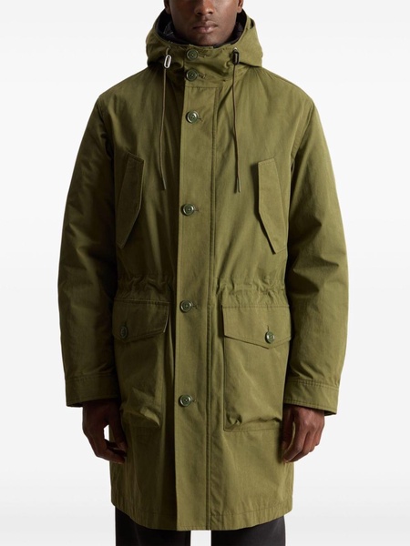 Peached parka coat