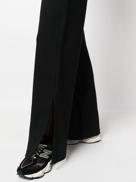 wide-leg cotton-jersey trousers