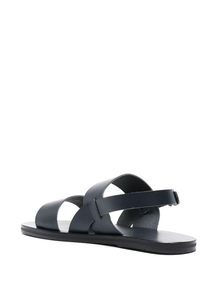 Irodotos flat leather sandals