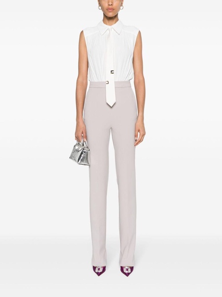 tie-detail crepe jumpsuit