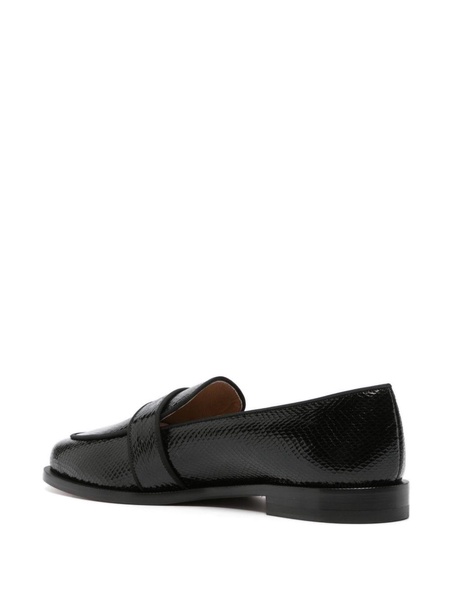 Martin snakeskin-effect loafers