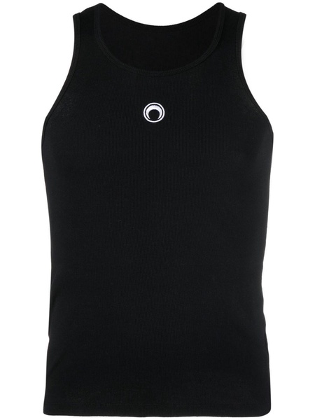 embroidered-logo tank top