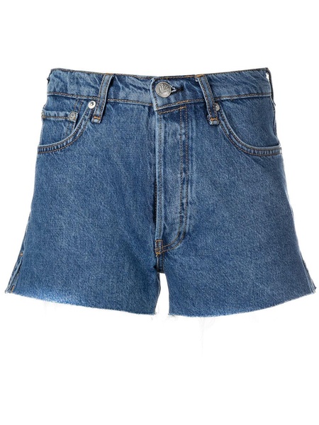 Bitty high-waist denim shorts