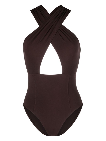 Keiran plunge-neck swimsuit