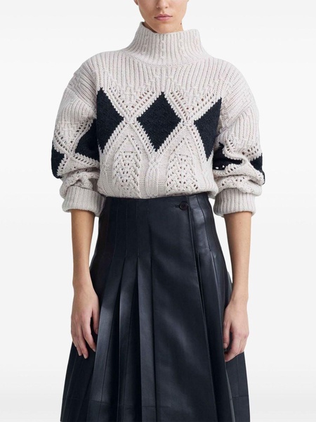 Grady cable-knit jumper