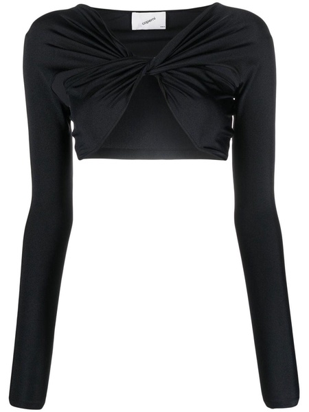 ruched cut-out top