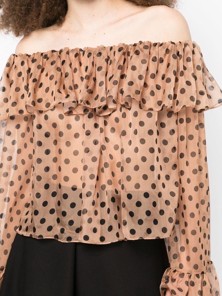 Thelma polka-dot blouse