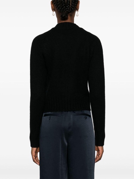 mock-neck cashmere jumper