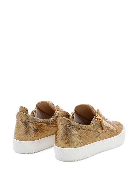 Frankie snakeskin-effect sneakers