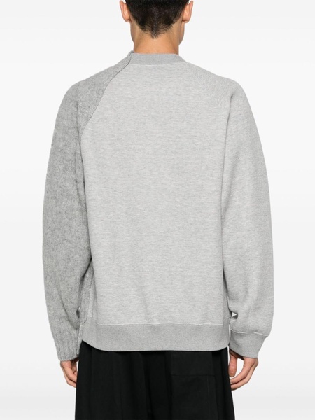 panelled-design sweatshirt