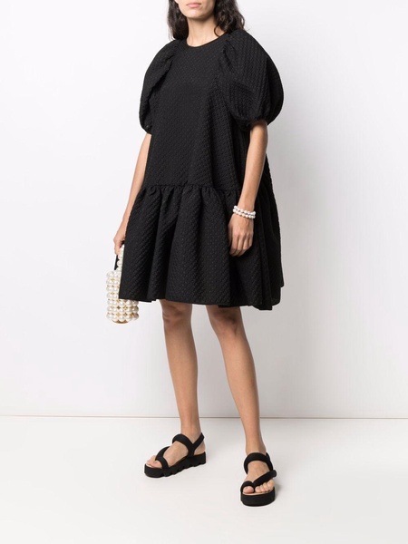 Alexa puff-shoulder dress