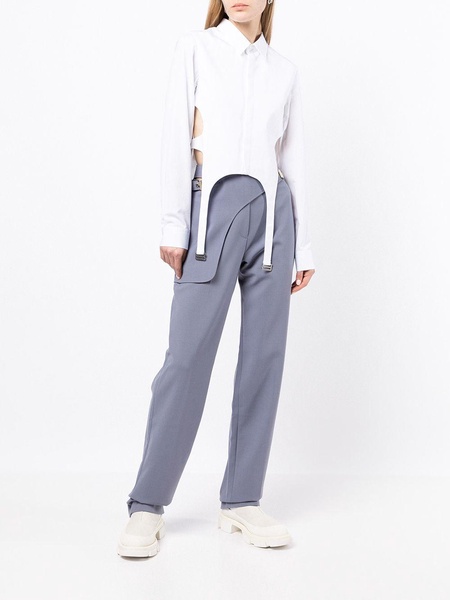 belted saddle trousers